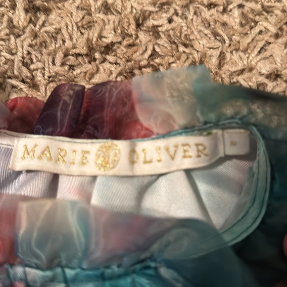 Marie Oliver Ansley tie die sheer blouse in size small - Picture 5 of 5